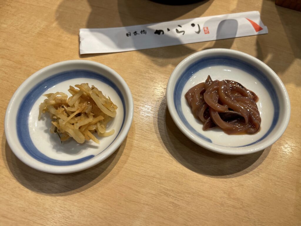 塩辛と漬物