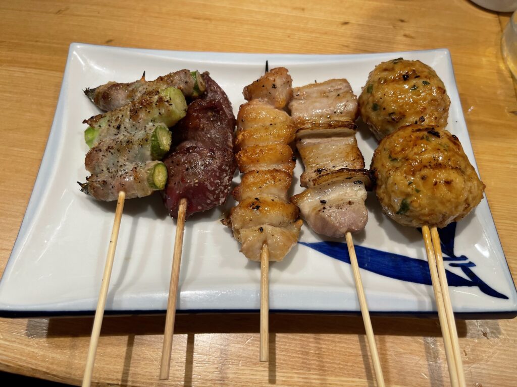 焼き鳥５本盛り