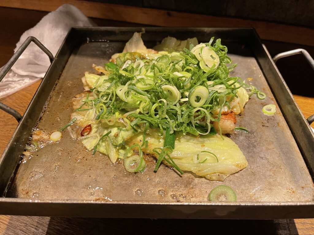 ホルモン焼き調理後