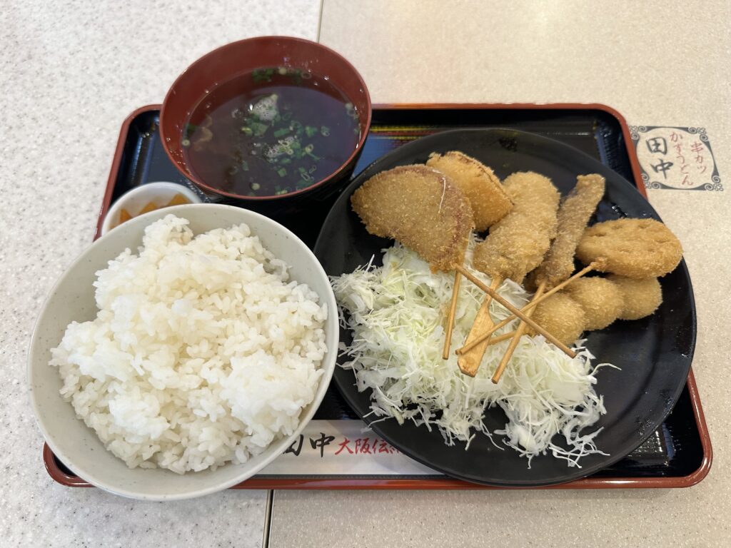 串カツ定食