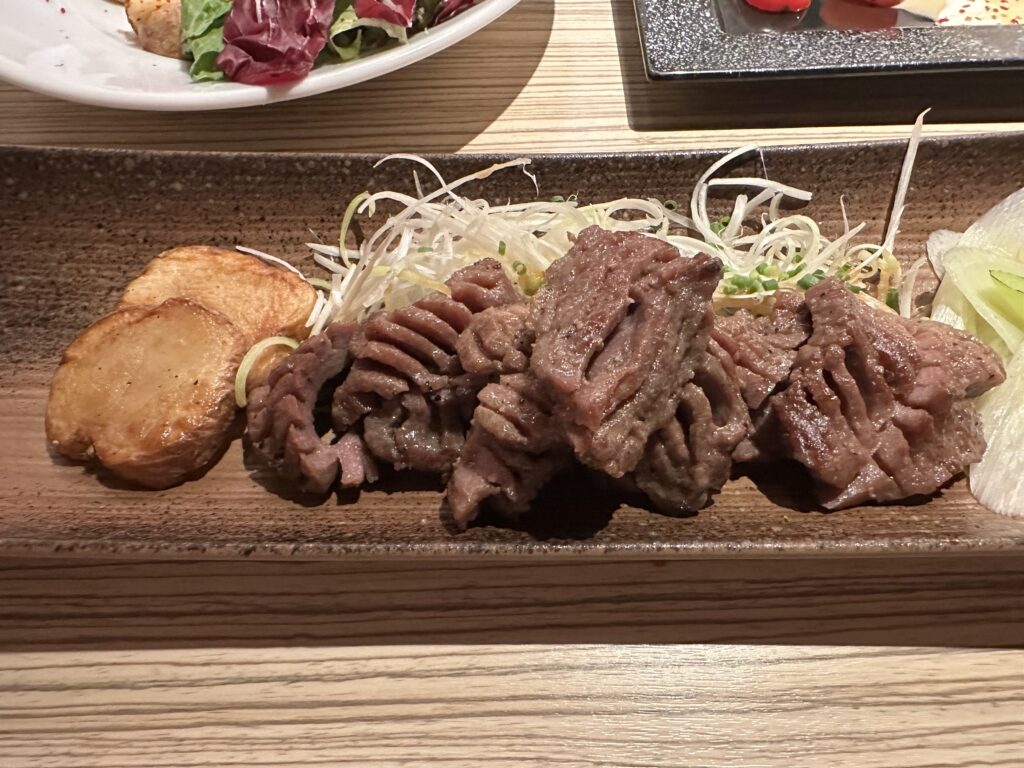 牛タンの炙り焼き