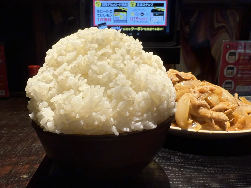 爆盛りご飯