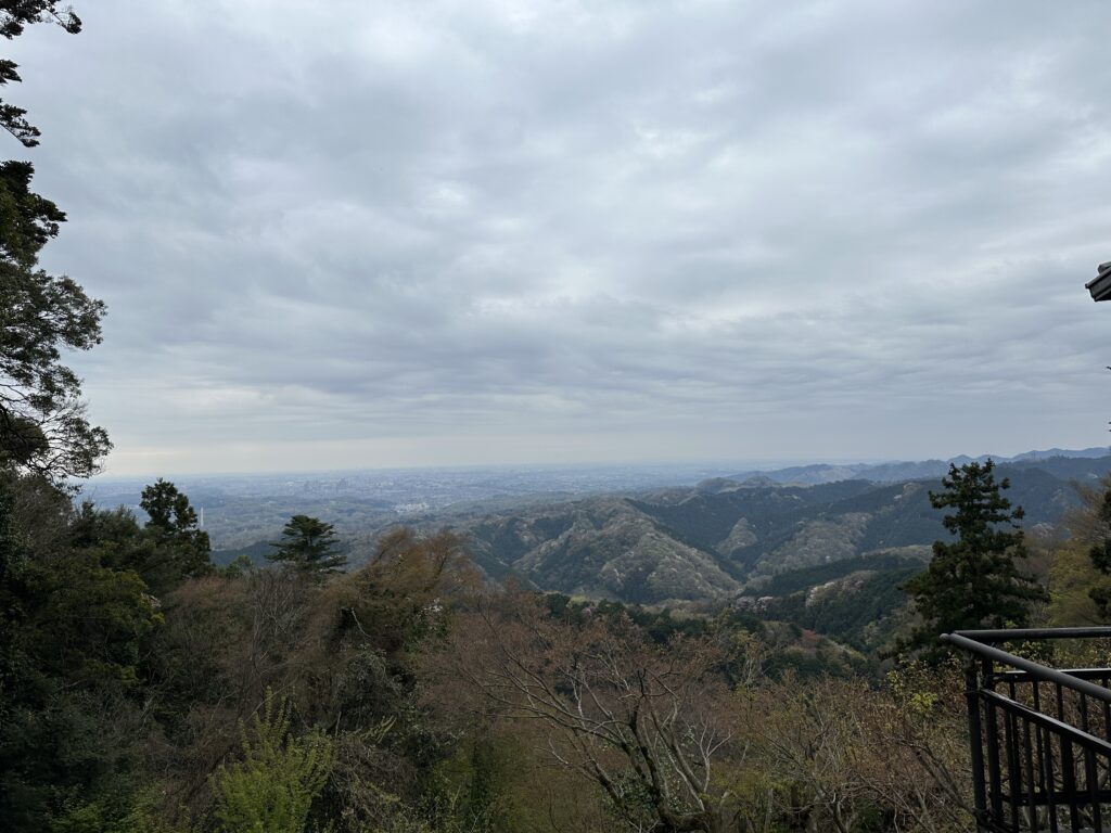 高尾山駅からの風景