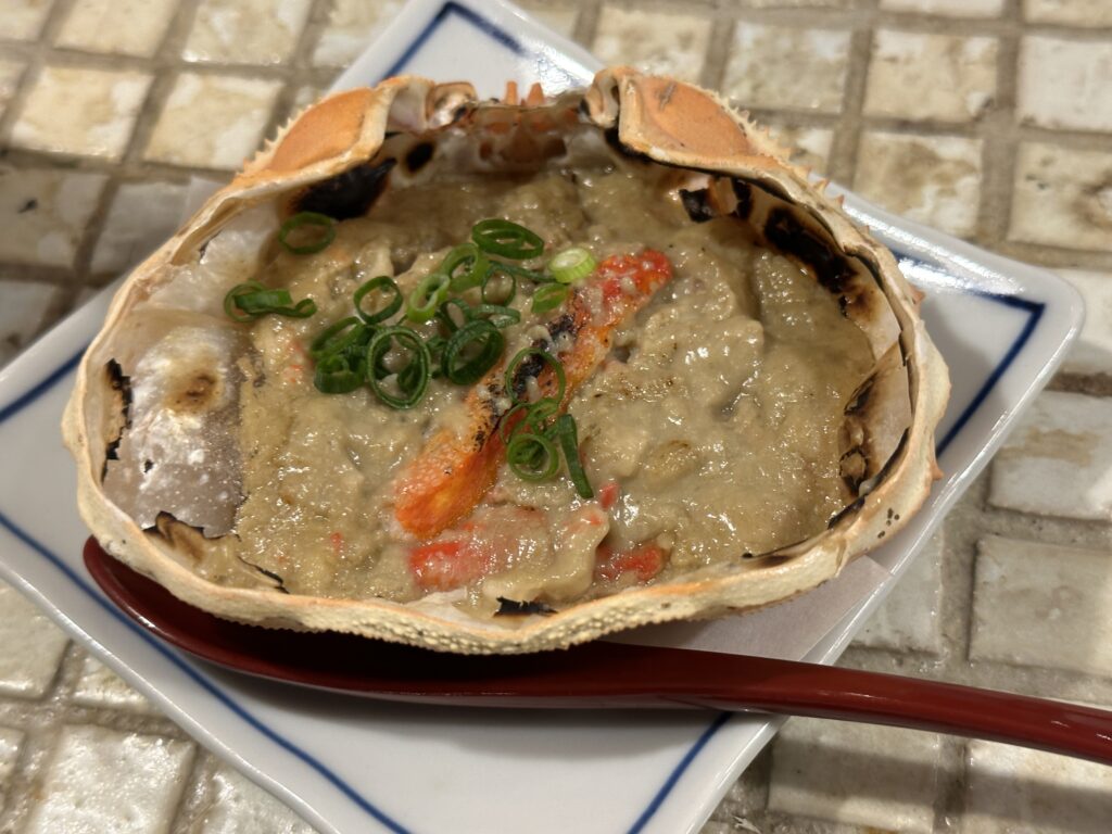 蟹味噌甲羅焼き