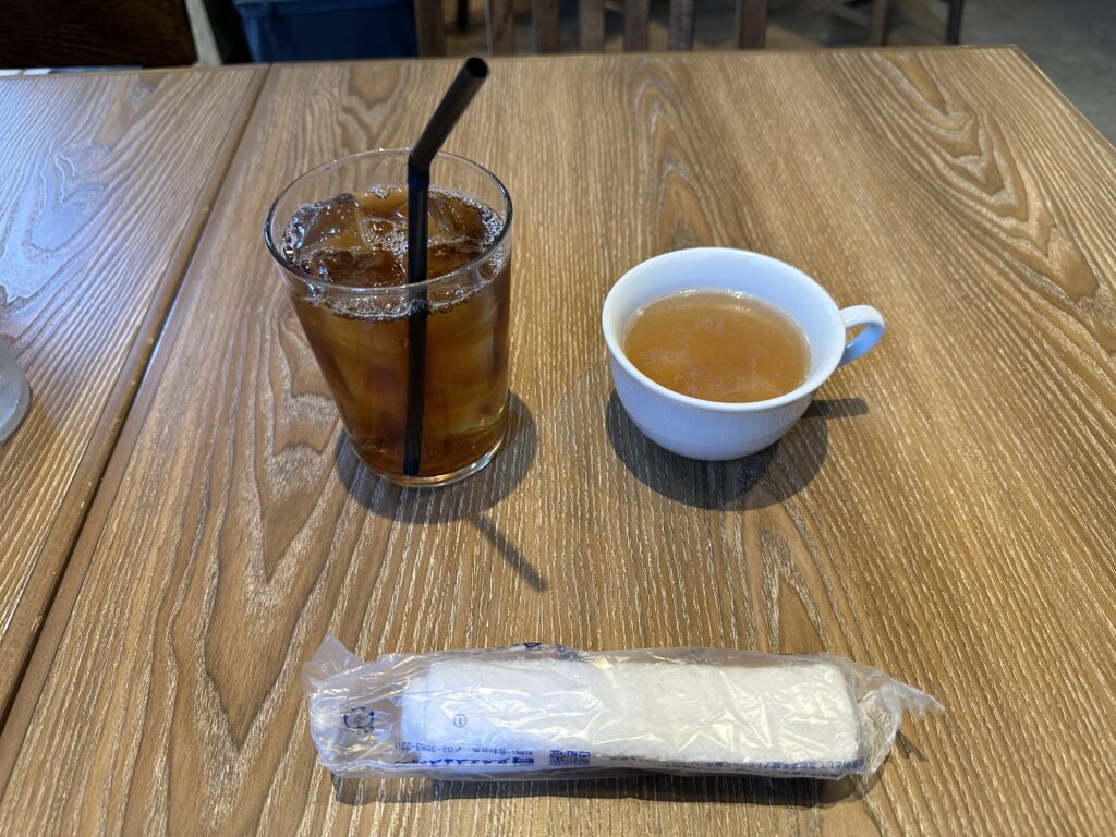 ランチドリンクとスープ