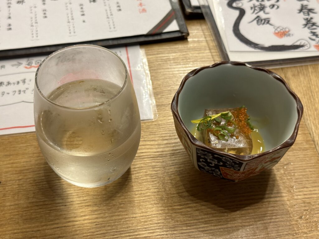 日本酒とお通し