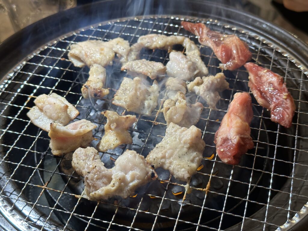 仙台ホルモン焼き上がり