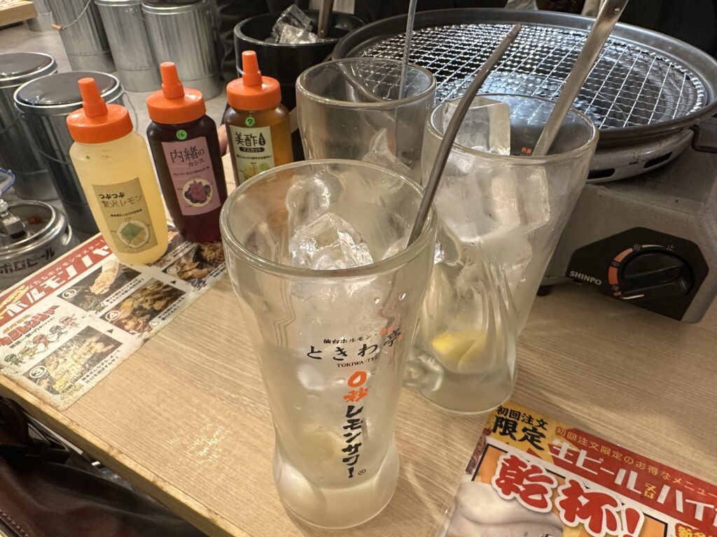 レモンサワーとシロップ