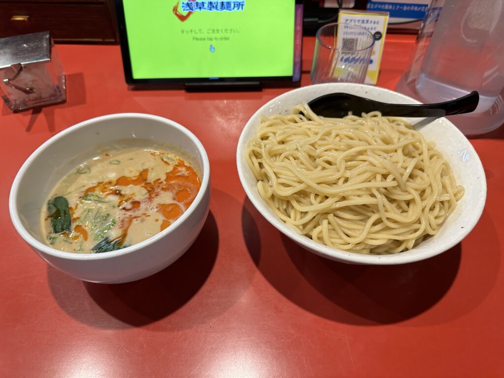 坦々つけ麺大盛