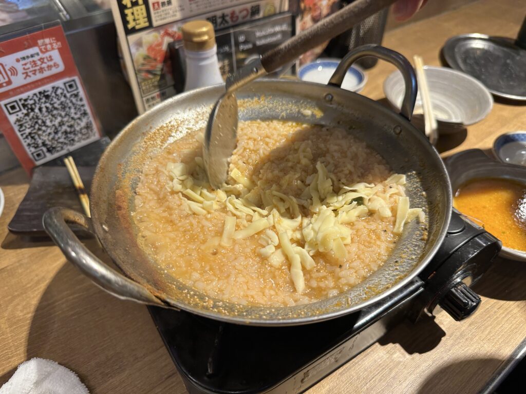 チーズ投入