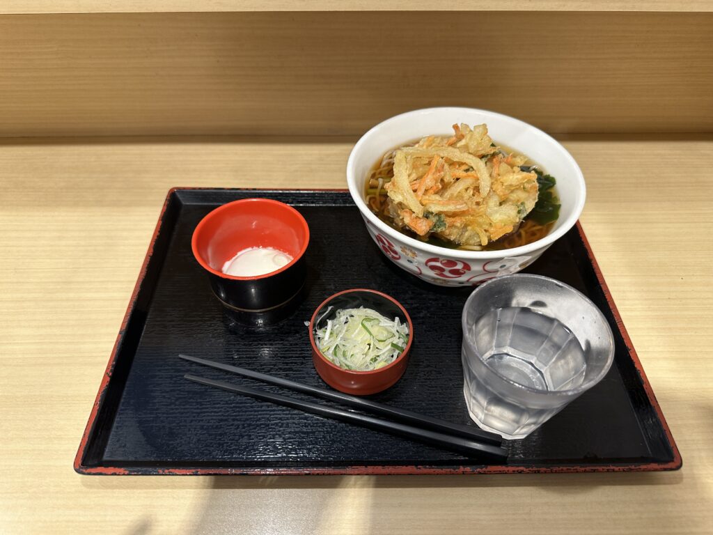 朝食そば一式