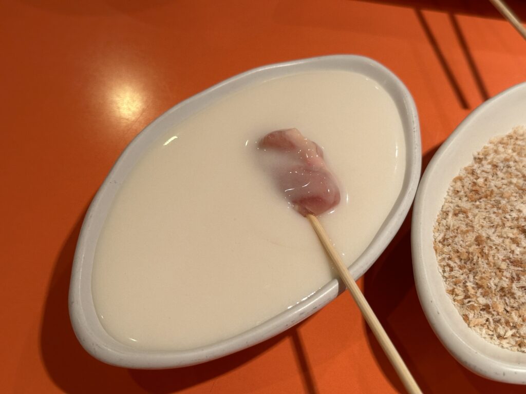 小麦粉つける