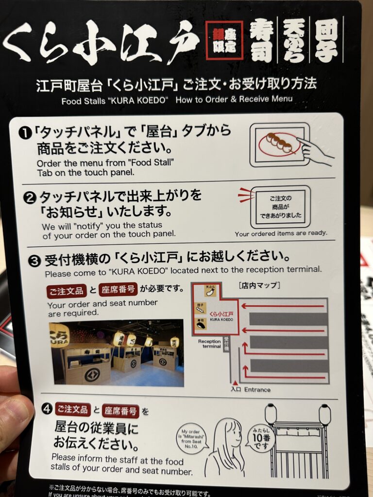 小江戸の受け取り方法