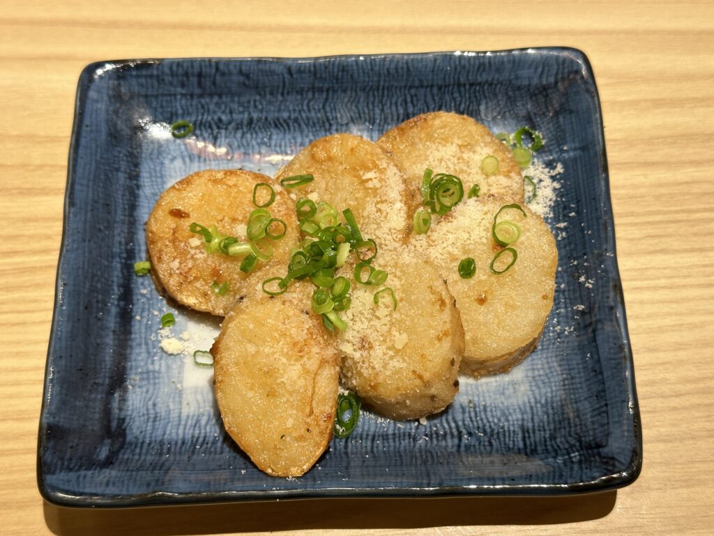 揚げ長芋のバター醤油