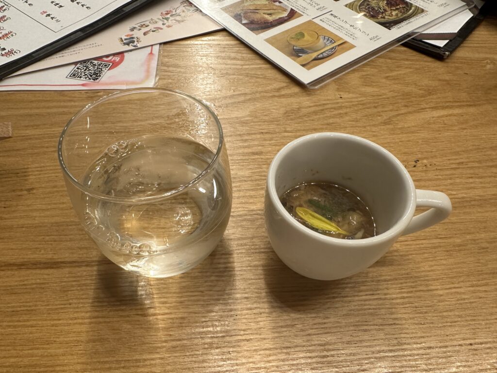 日本酒とお通し