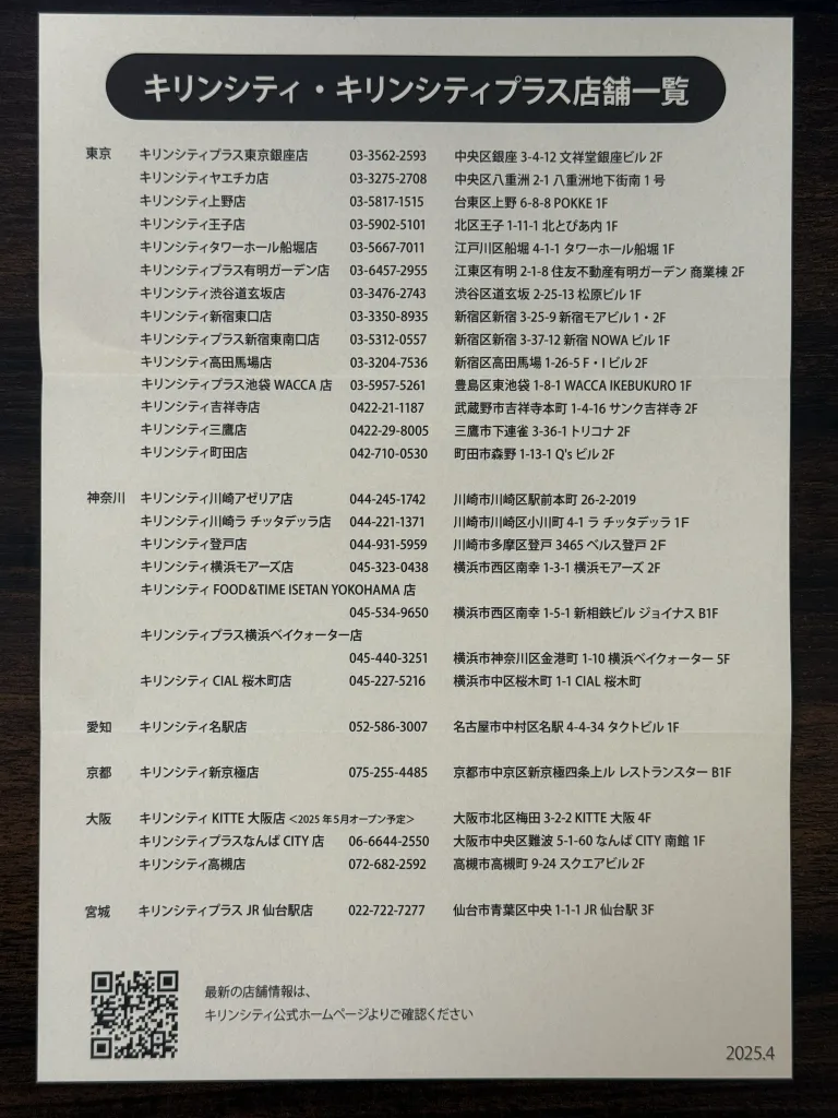 店舗リスト