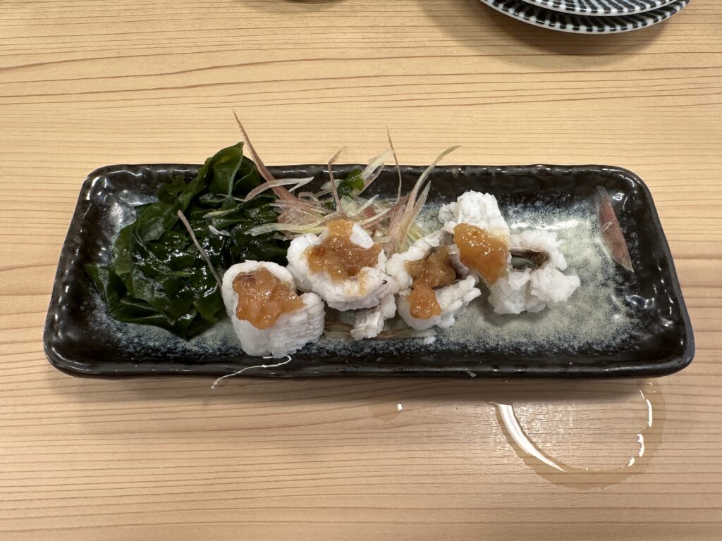 鱧の湯引き