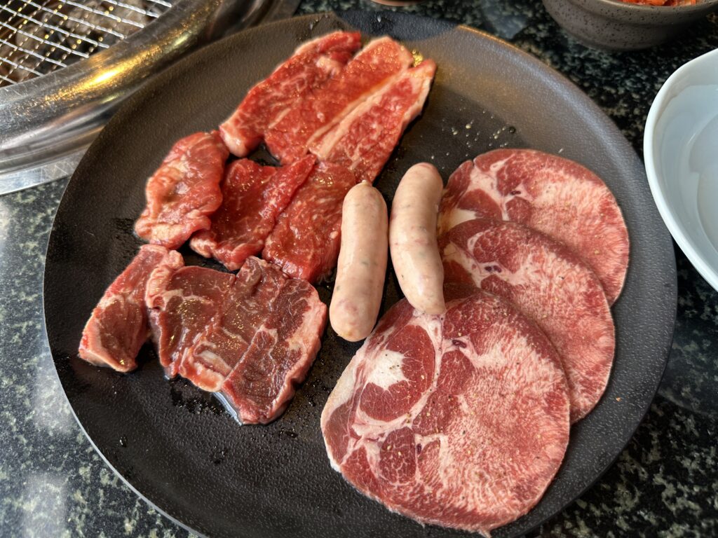 あみやき亭で注文した肉