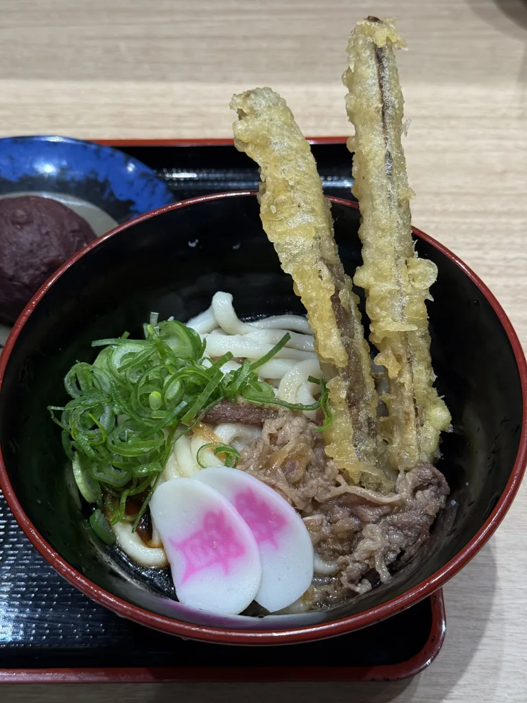 資さんうどんのミニ肉ごぼ天ぶっかけ（冷）