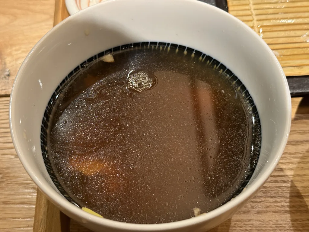 蕎麦湯割り