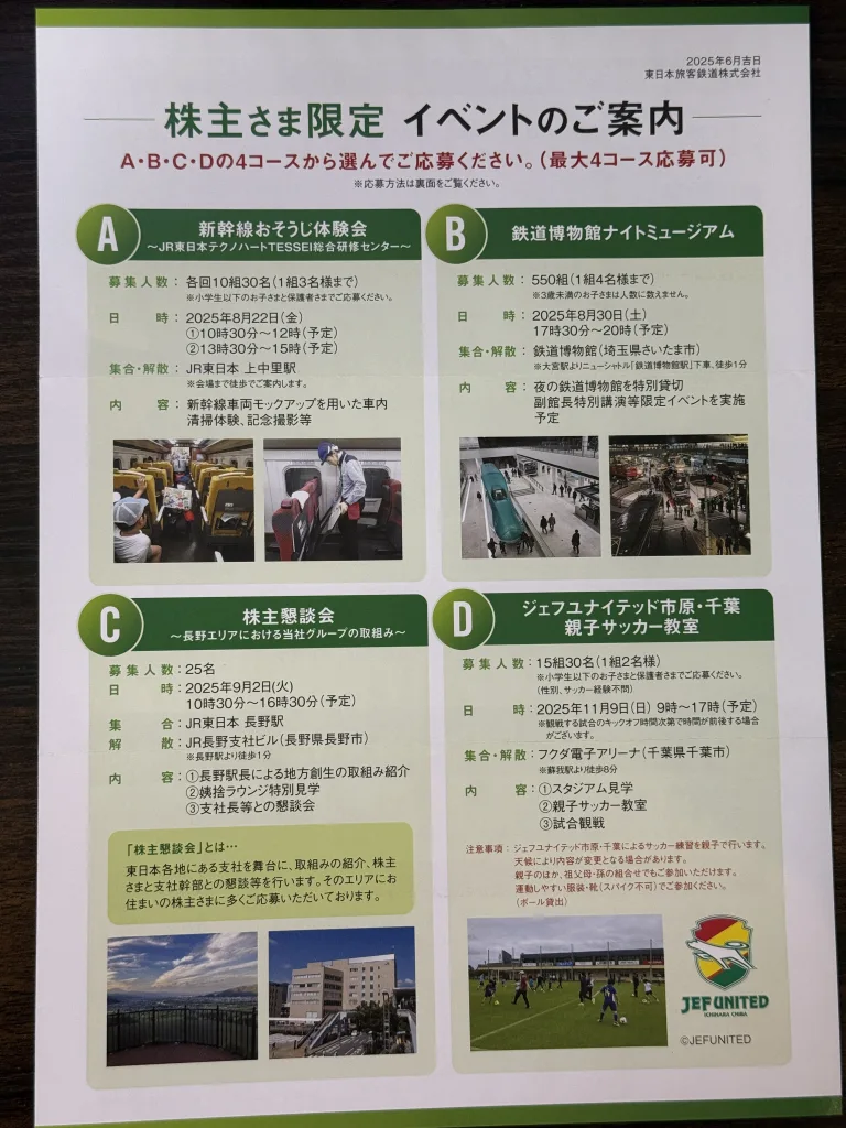 JR東日本のイベント案内