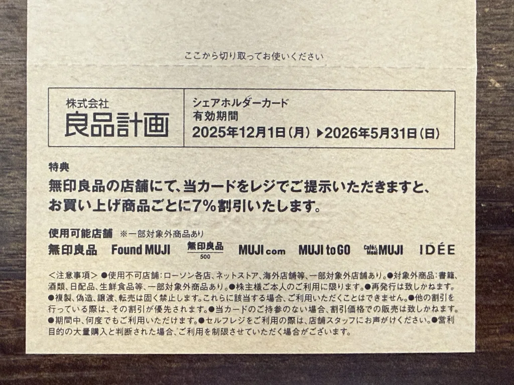 シェアホルダーカード