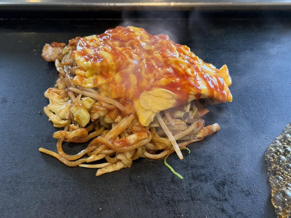 おこほんランチの黄金焼きそば