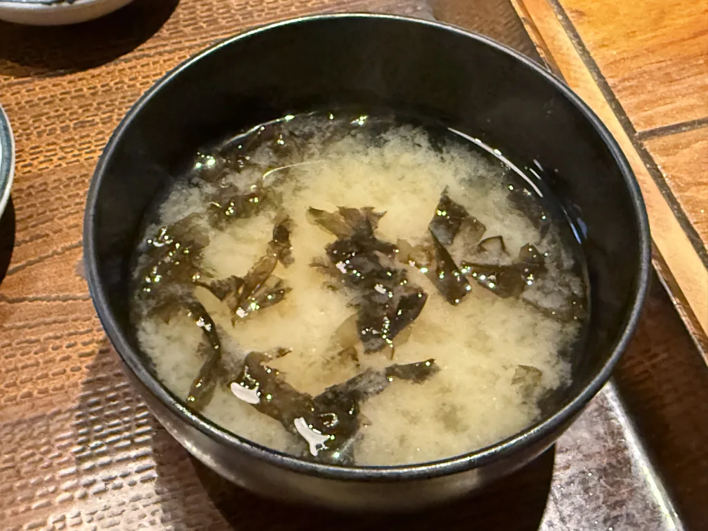 漁師の贅沢丼の味噌汁