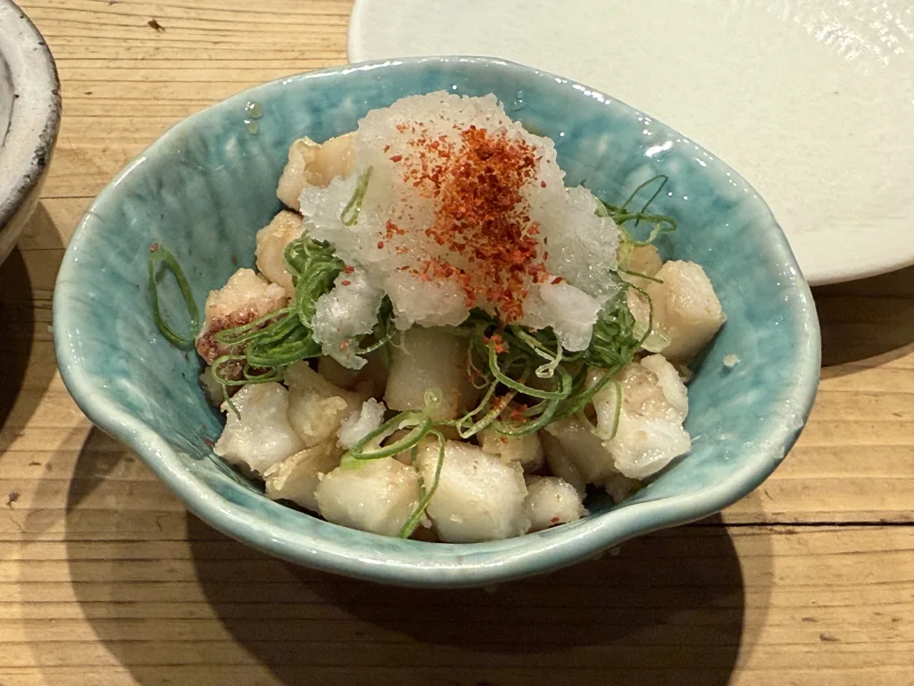 水タコ唐揚げポン酢