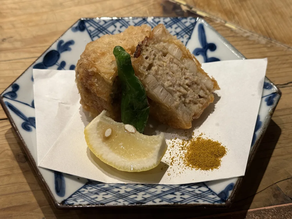 豚バラ蓮根はさみ揚げ