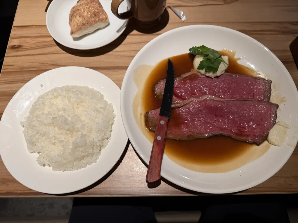 ローストビーフとライス