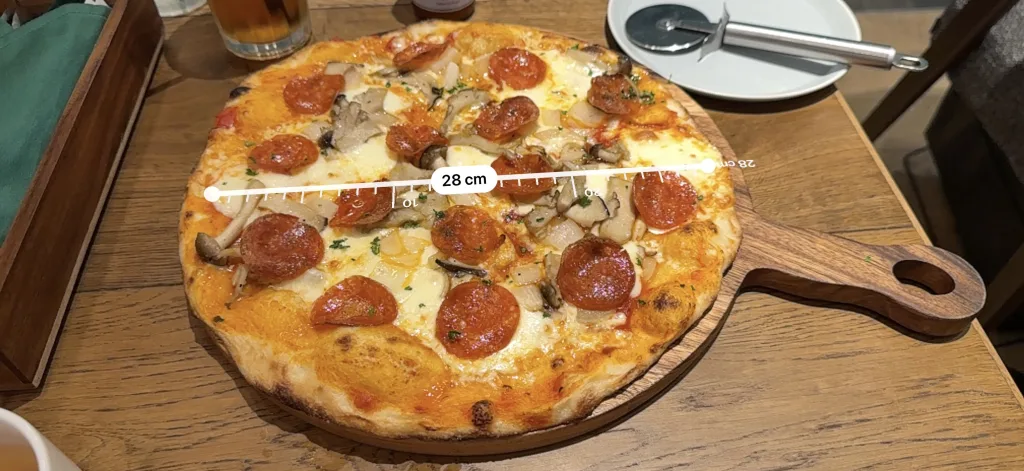 ピザのサイズ