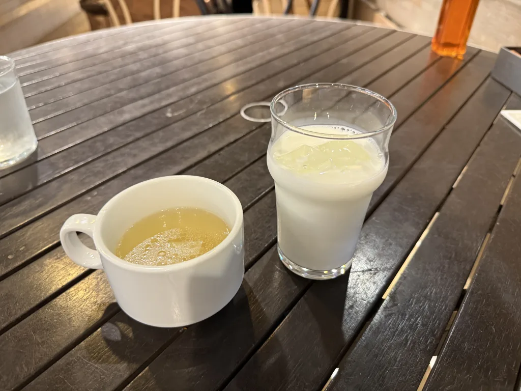 牛乳とスープ