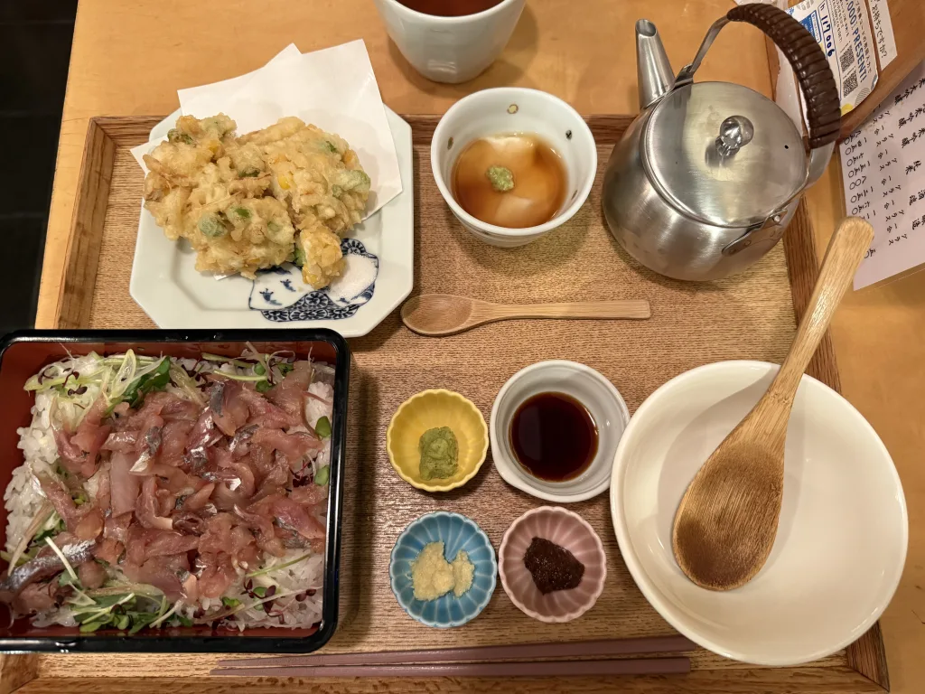 鯵のたたきひつまぶし重