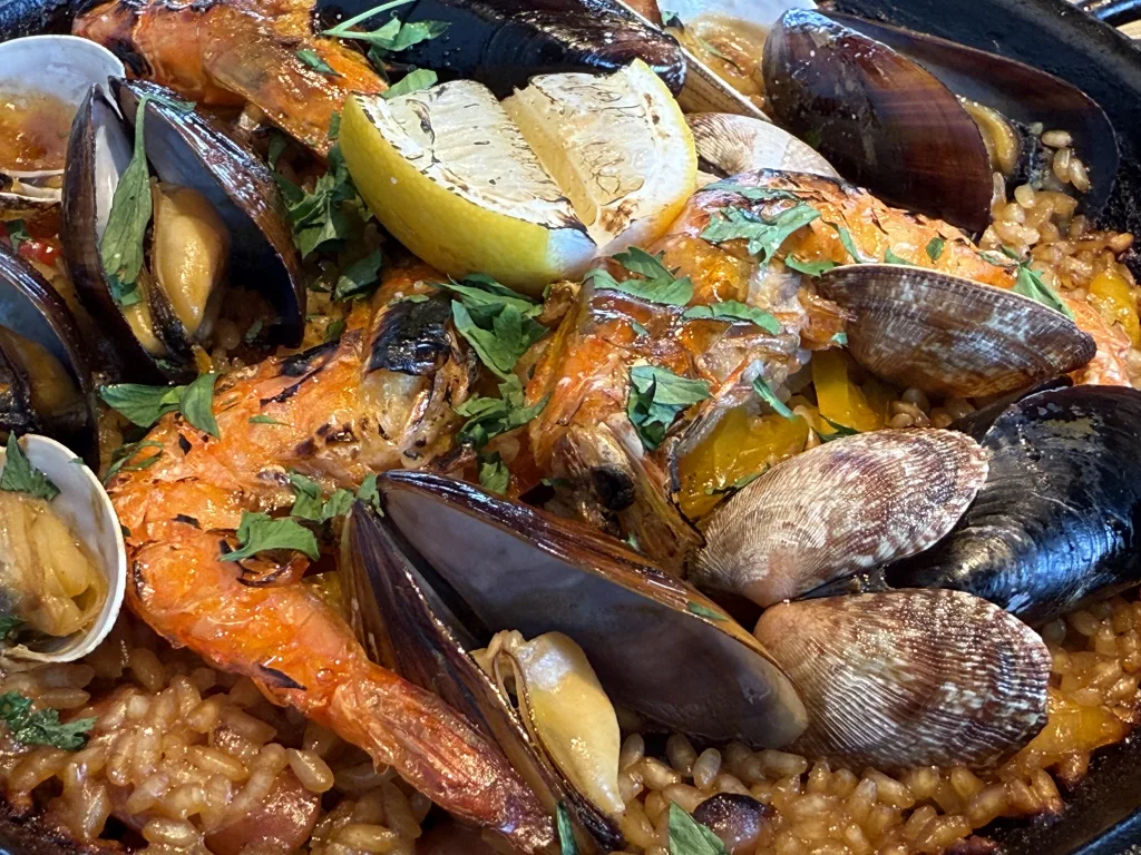 パエリアのアップ