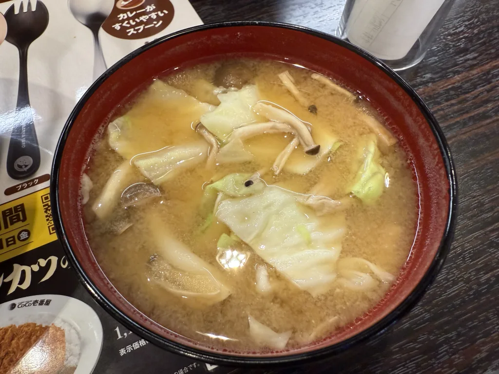 諏訪味噌の味噌汁