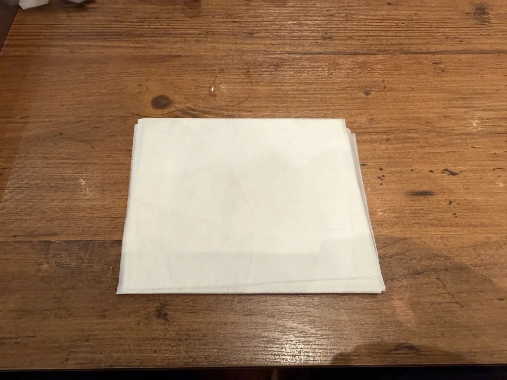 はらみステーキ用の紙エプロン