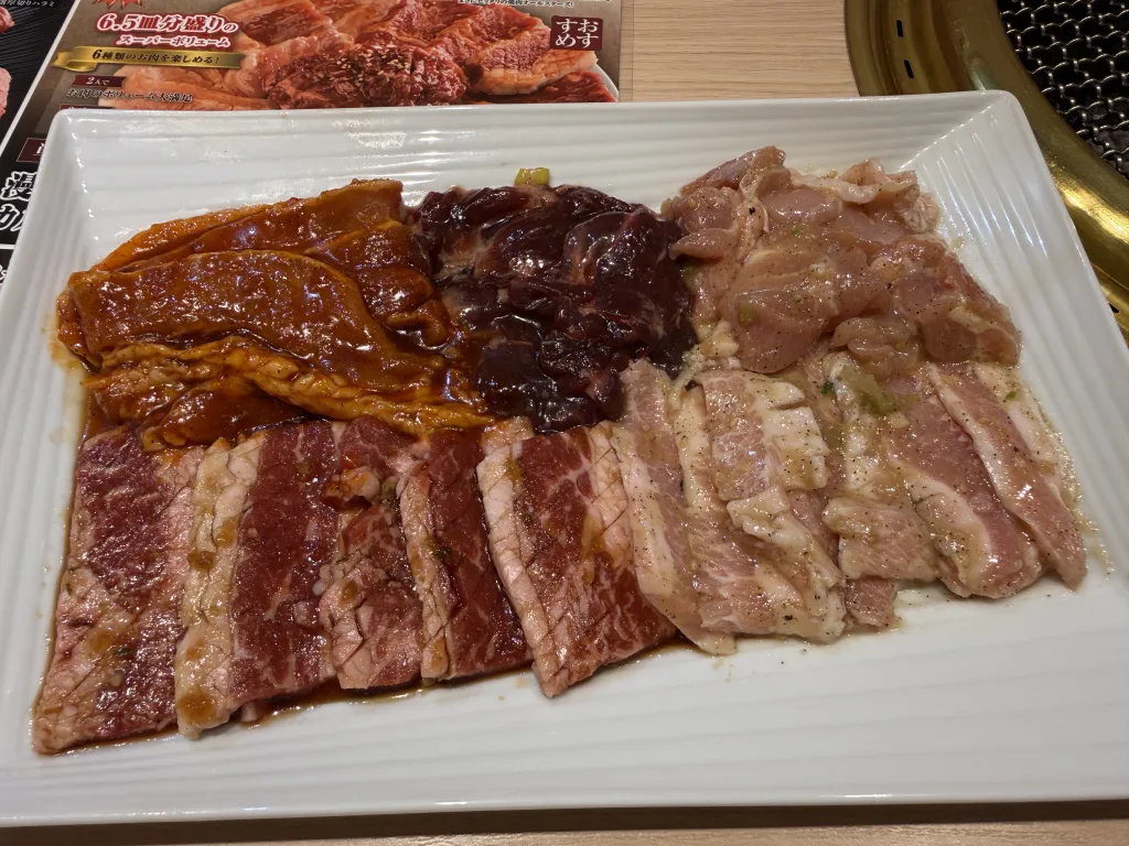 漫遊亭の人気の5種盛合わせ