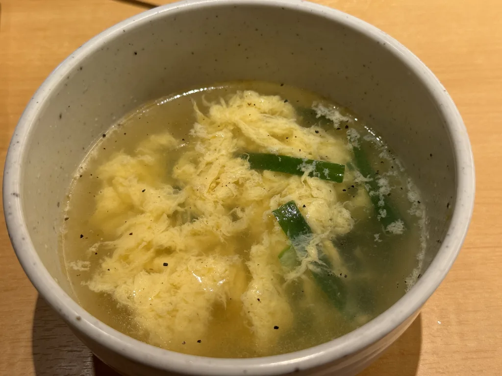 焼肉きんぐの玉子スープ