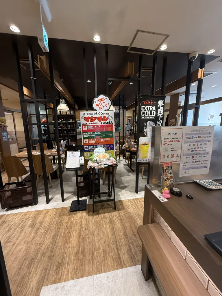 いちげんの店内