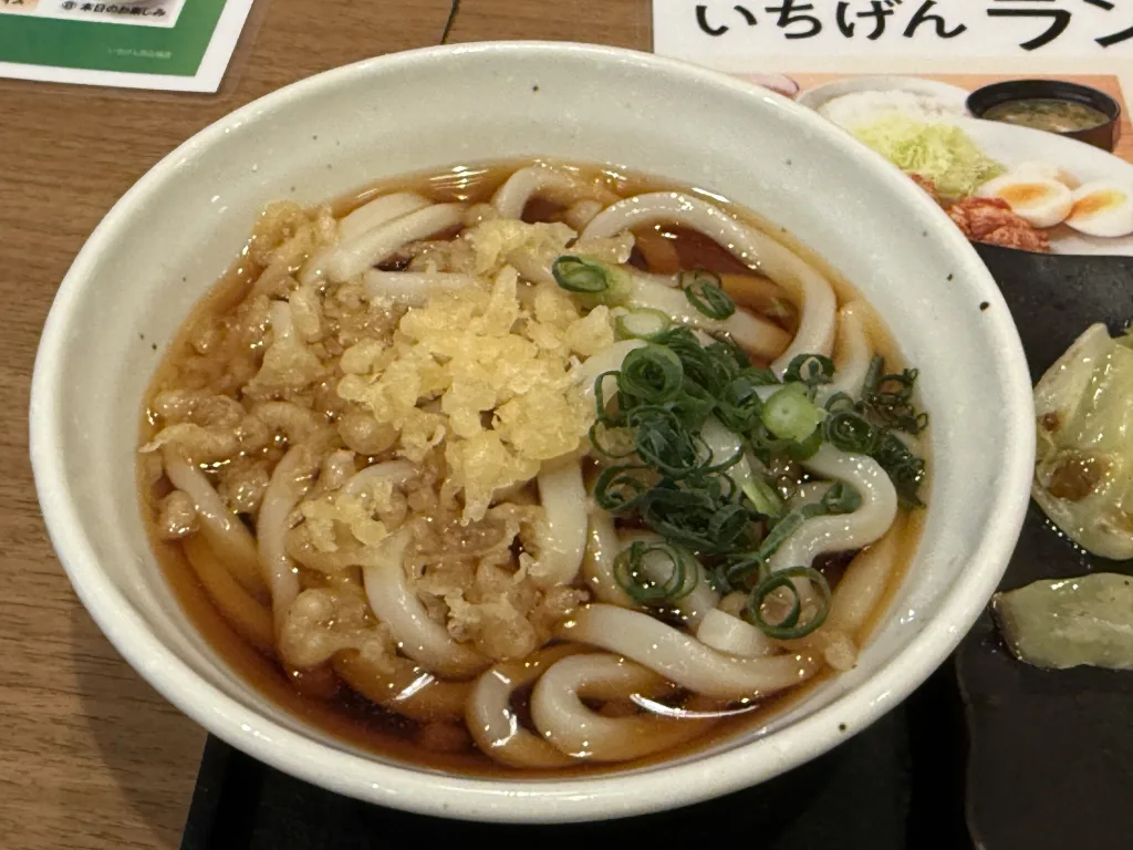 ミニたぬきうどん
