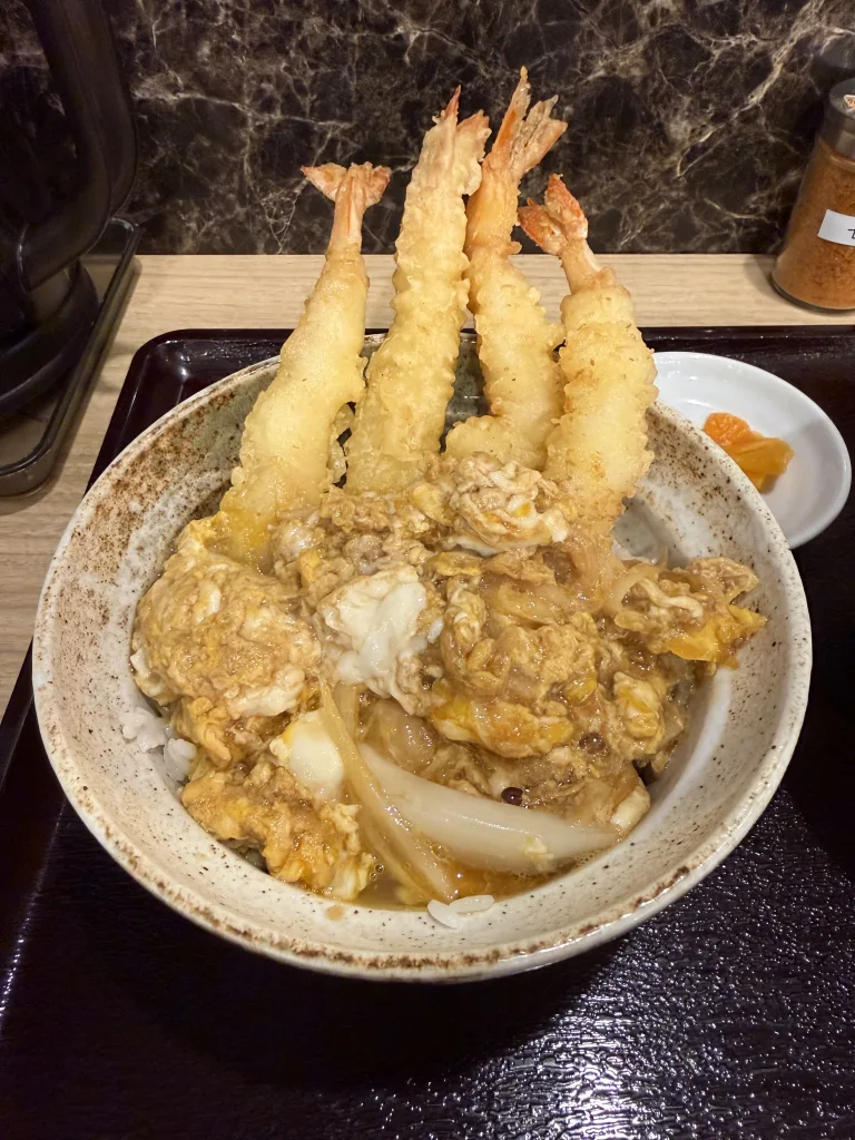 海老とじ天丼