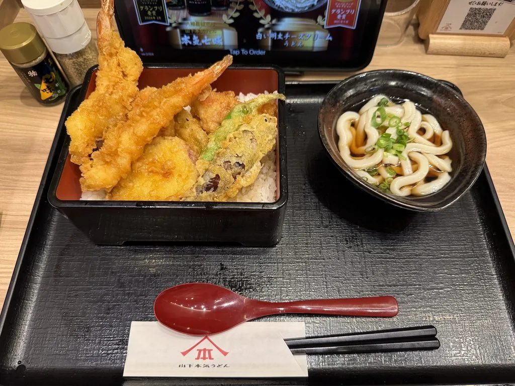 大本気天重とミニうどん