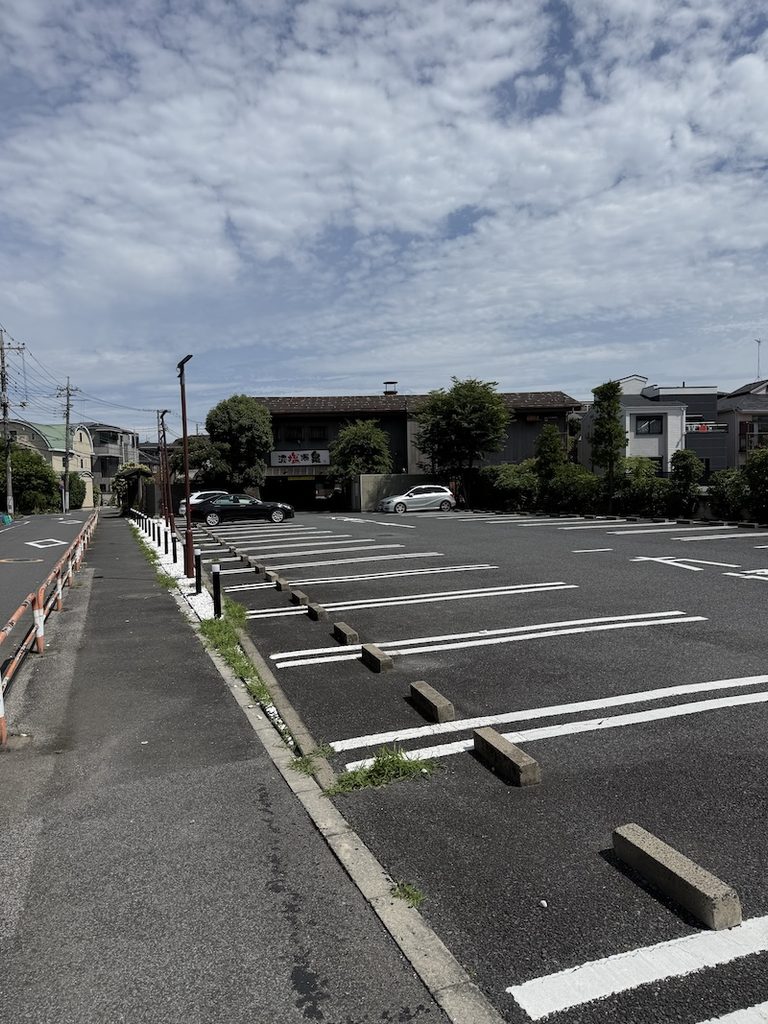 大谷田温泉の駐車場