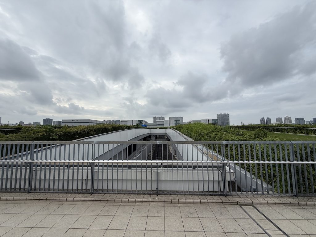 豊洲市場6街区の屋上