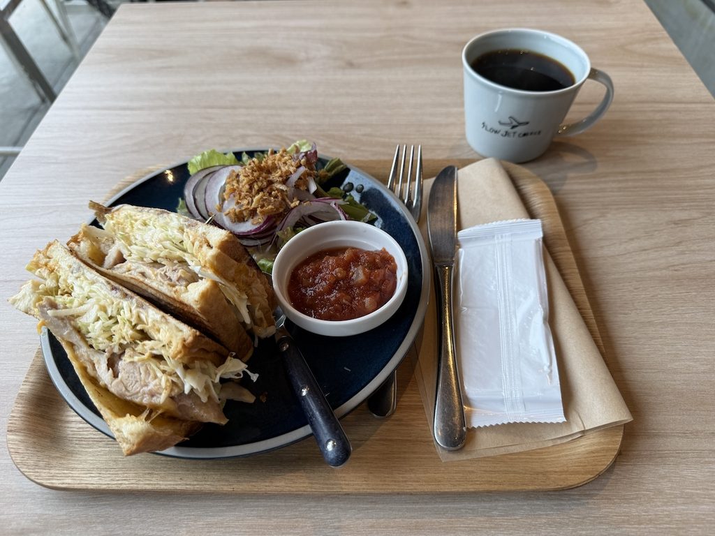 スロージェットコーヒーのランチ